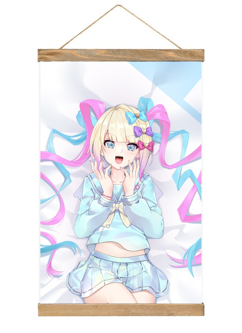 Needy Streamer Overload Tangtang Scroll Painting Wall Picture Anime Wall Scroll Hanging Home Decor