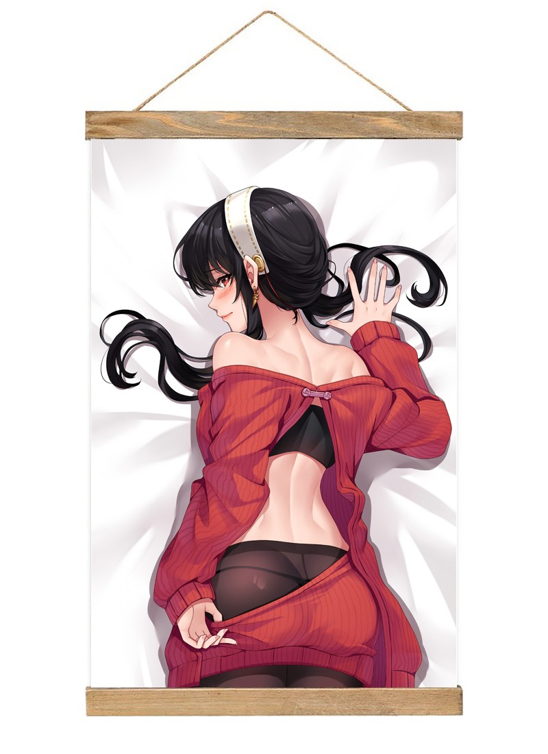 Spy x Family Thorn Princess Yor Forger-1 Scroll Painting Wall Picture Anime Wall Scroll Hanging Home Decor