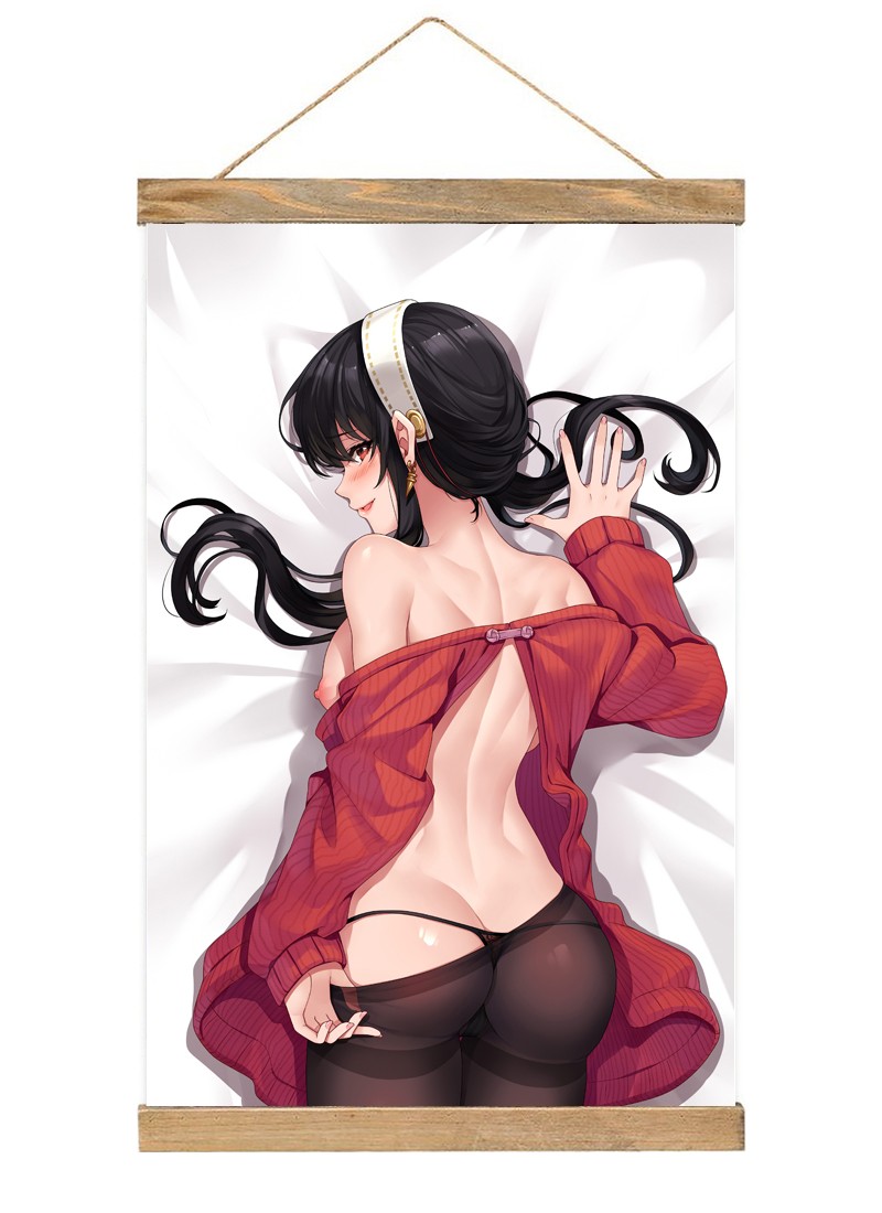 Spy x Family Thorn Princess Yor Forger-1 Scroll Painting Wall Picture Anime Wall Scroll Hanging Home Decor