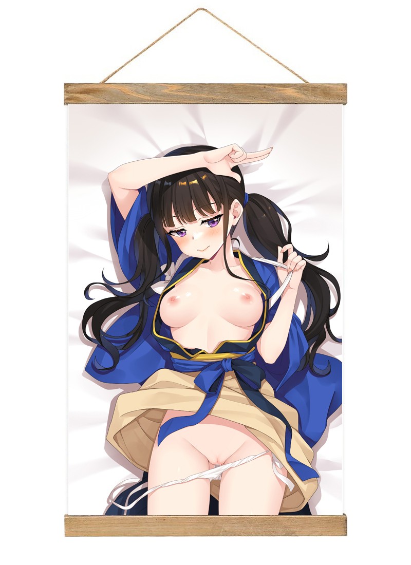 Lycoris Recoil Inoue Takina-1 Scroll Painting Wall Picture Anime Wall Scroll Hanging Home Decor