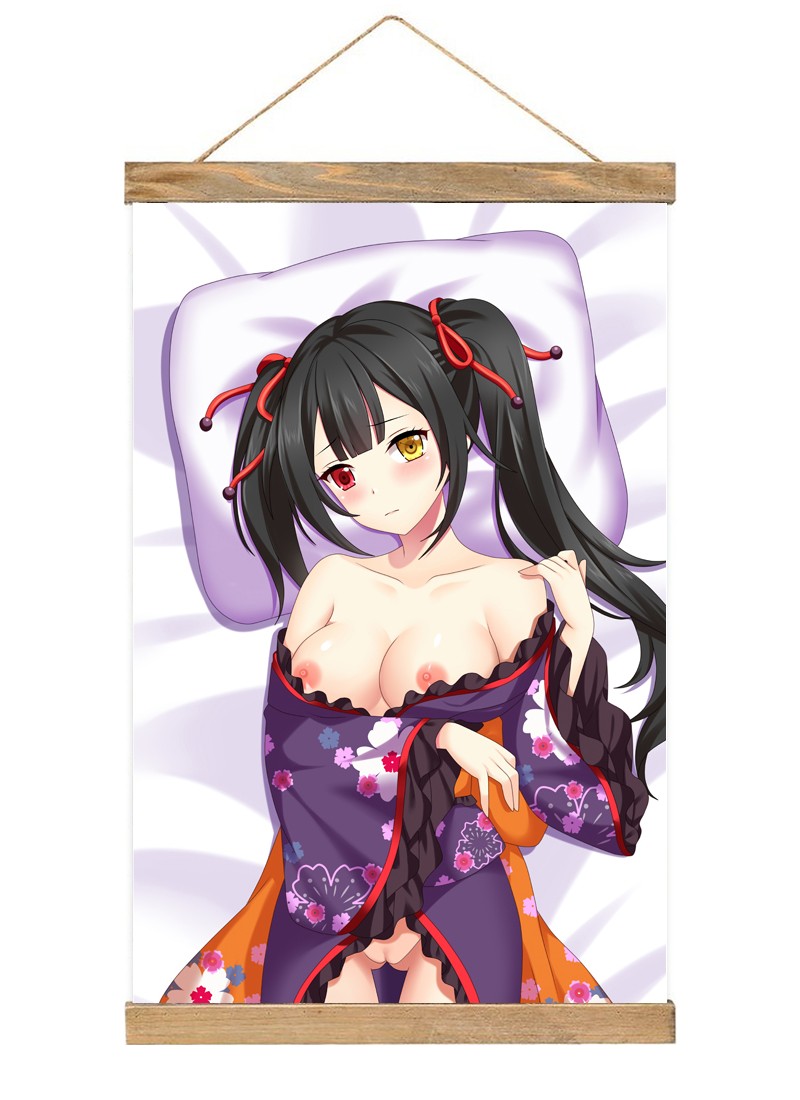 Date A Live Tokisaki Kurumi Scroll Painting Wall Picture Anime Wall Scroll Hanging Home Decor