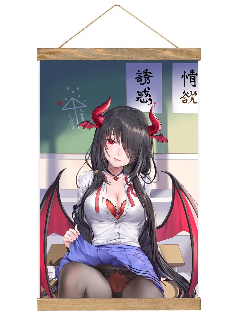 Date A Live Tokisaki Kurumi-1 Scroll Painting Wall Picture Anime Wall Scroll Hanging Home Decor