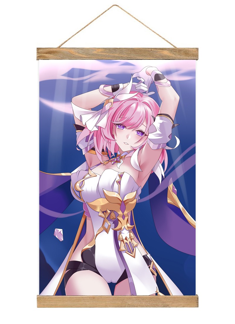 Honkai Impact 3rd Elysia Scroll Painting Wall Picture Anime Wall Scroll Hanging Home Decor