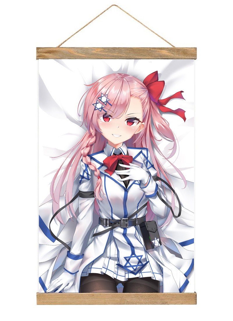 Girls Frontline Scroll Painting Wall Picture Anime Wall Scroll Hanging Home Decor