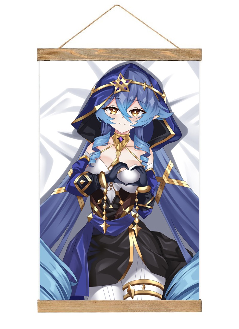 Genshin Impact Layla Scroll Painting Wall Picture Anime Wall Scroll Hanging Home Decor