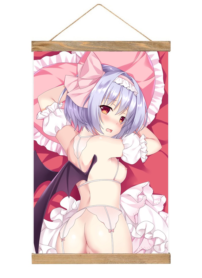 TouHou Project Remilia Scarlet Scroll Painting Wall Picture Anime Wall Scroll Hanging Home Decor