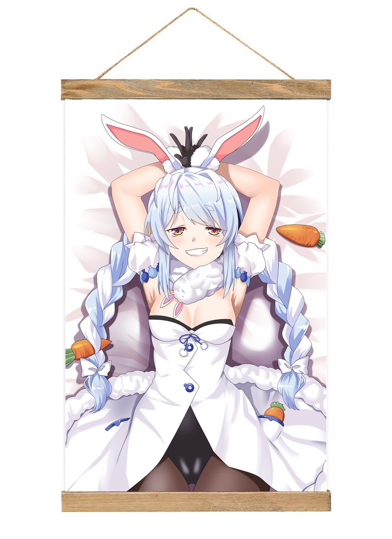 Virtual Youtuber Usada Pekora-1 Scroll Painting Wall Picture Anime Wall Scroll Hanging Home Decor