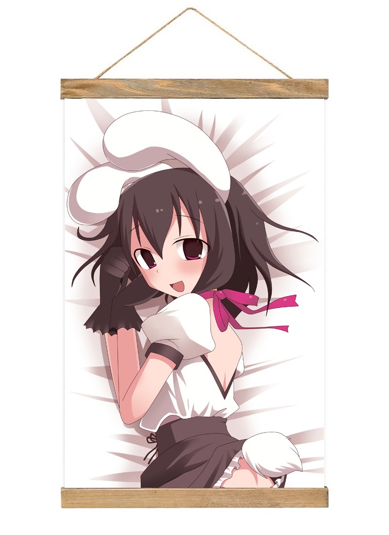 TouHou Project Reisen Udongein Inaba-1 Scroll Painting Wall Picture Anime Wall Scroll Hanging Home Decor