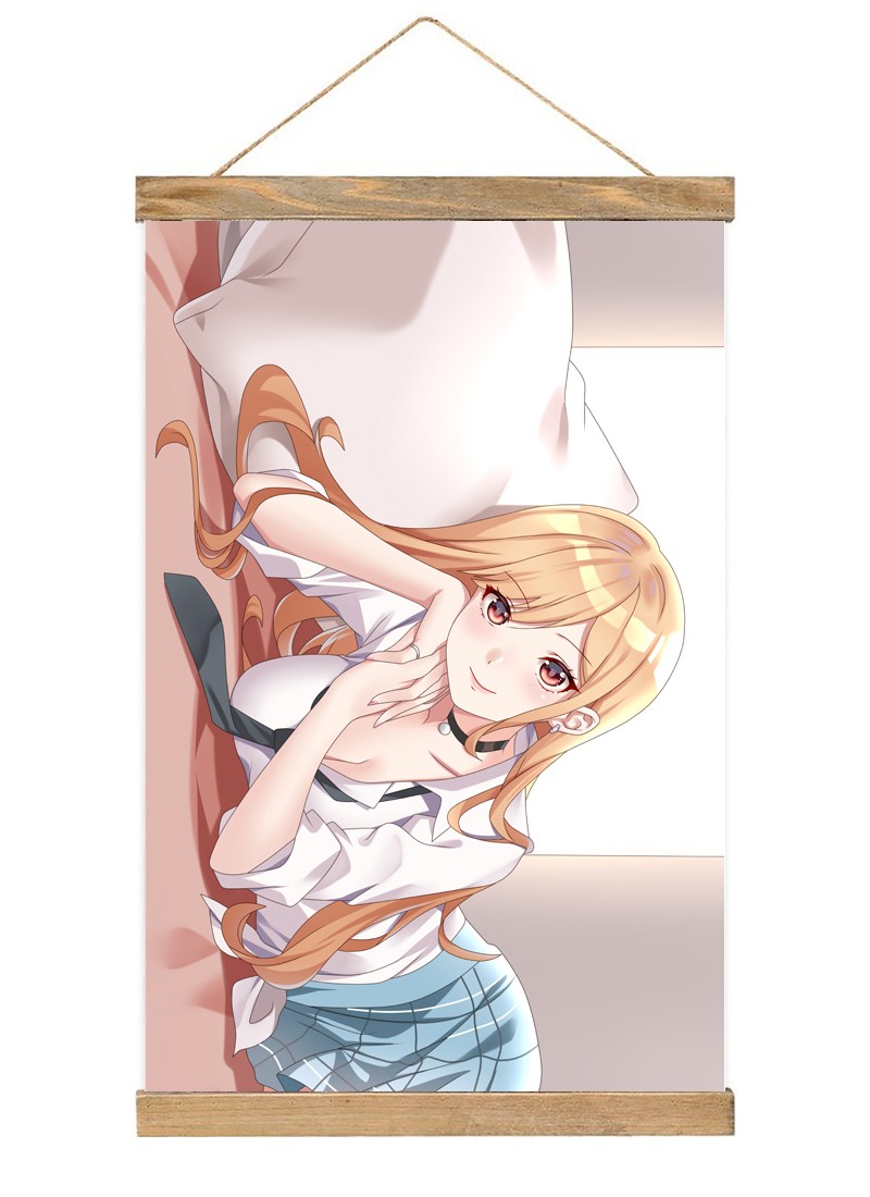 My Dress Up Darling Kitagawa Marin-1 Scroll Painting Wall Picture Anime Wall Scroll Hanging Home Decor