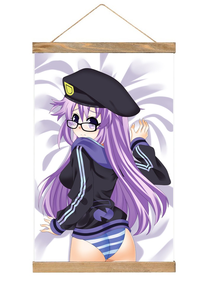 Hyperdimension Neptune Nepgear Scroll Painting Wall Picture Anime Wall Scroll Hanging Home Decor