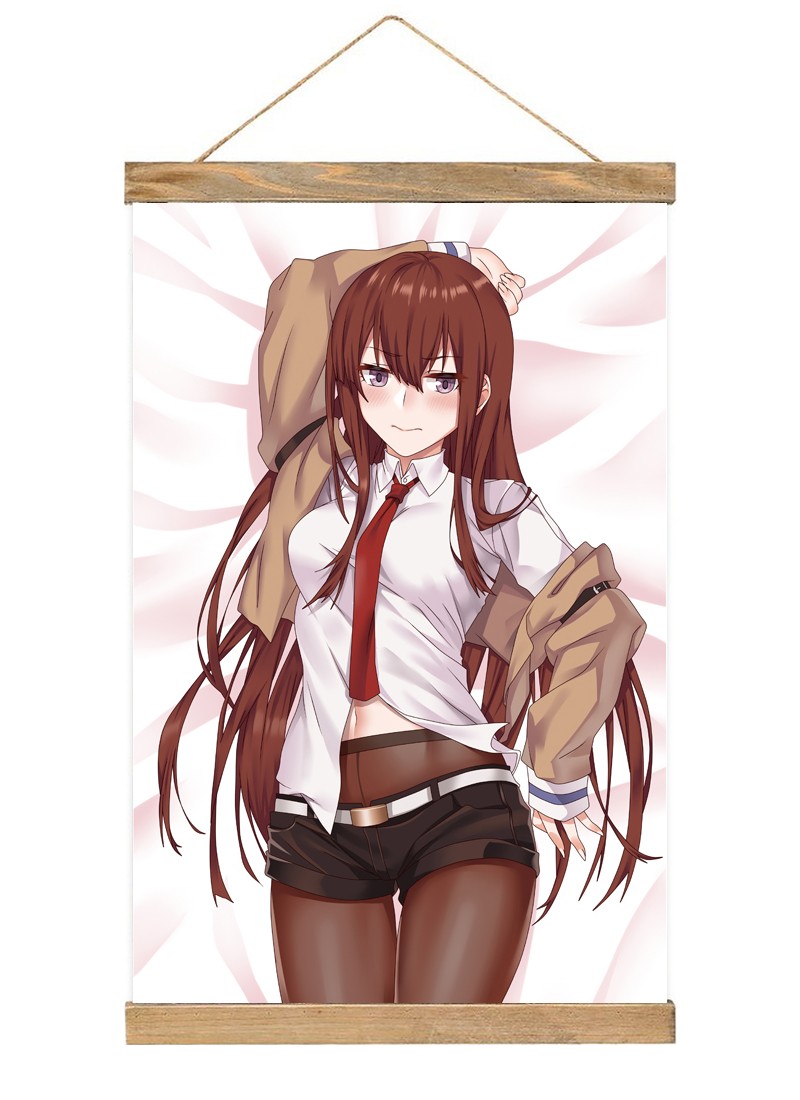 Steins;Gate Kurisu Makise-1 Scroll Painting Wall Picture Anime Wall Scroll Hanging Home Decor