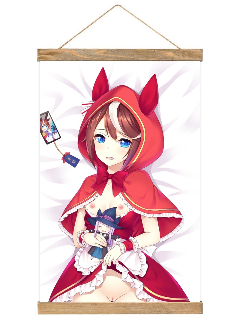 Uma Musume Pretty Derby Tokai Teio-1 Scroll Painting Wall Picture Anime Wall Scroll Hanging Home Decor