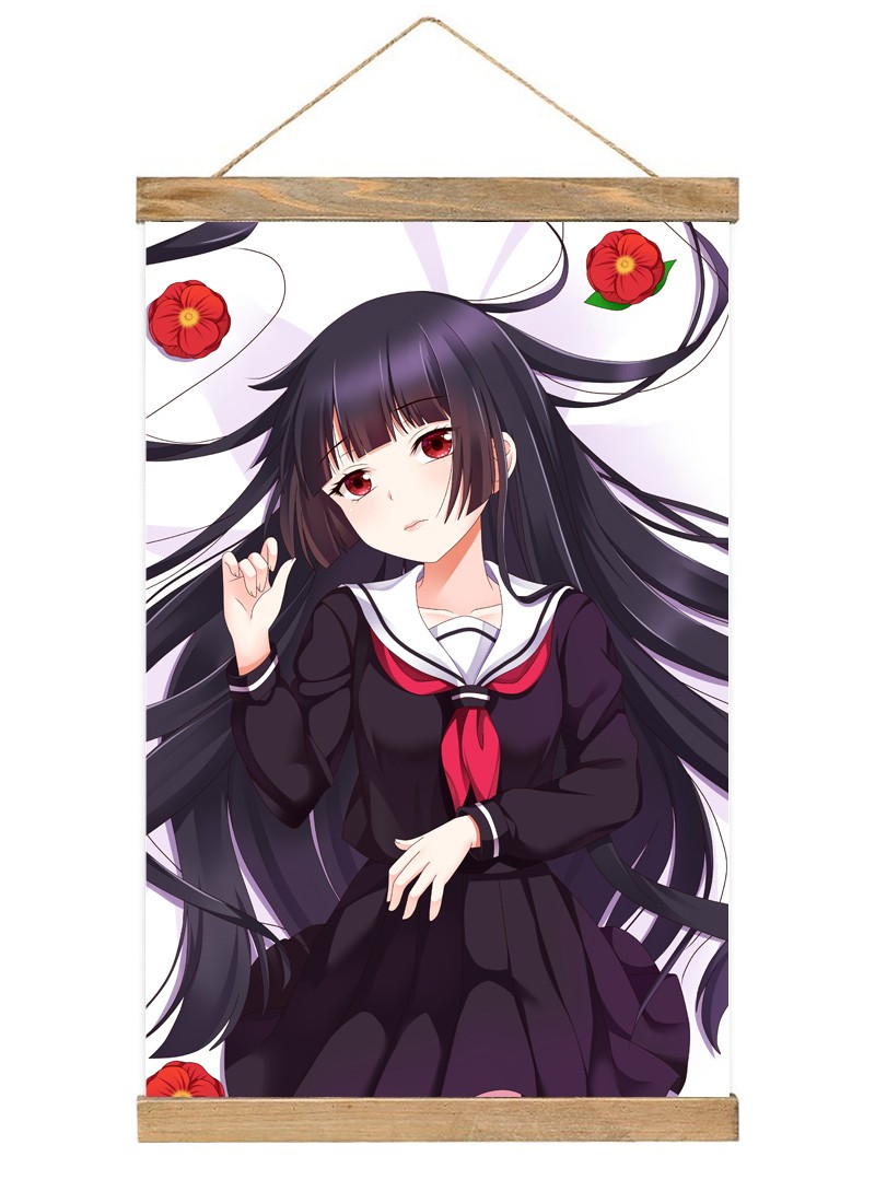 Hell Girl Ai Enma-1 Scroll Painting Wall Picture Anime Wall Scroll Hanging Home Decor