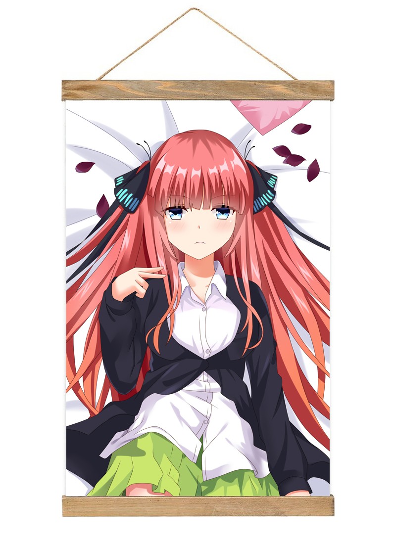 The Quintessential Quintuplets Miku Nakano Nakano Nino-1 Scroll Painting Wall Picture Anime Wall Scroll Hanging Home Decor