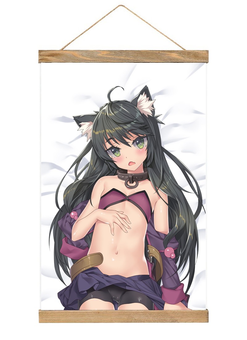 How NOT to Summon a Demon Lord Rem Galleu-1 Scroll Painting Wall Picture Anime Wall Scroll Hanging Home Decor