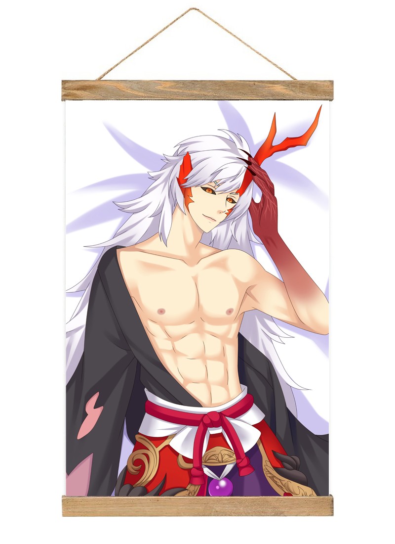 Onmyoji Ibaraki-douji-1 Scroll Painting Wall Picture Anime Wall Scroll Hanging Home Decor