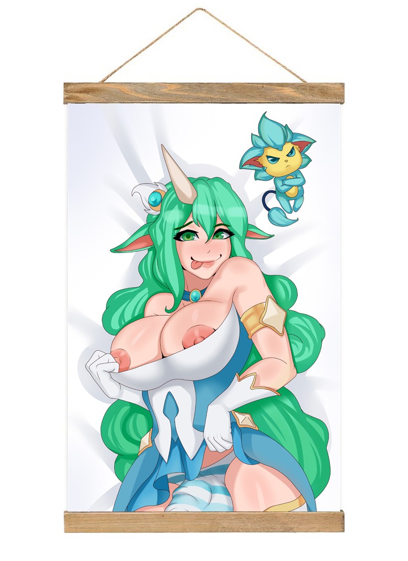 League of Legends Soraka-1 Scroll Painting Wall Picture Anime Wall Scroll Hanging Home Decor