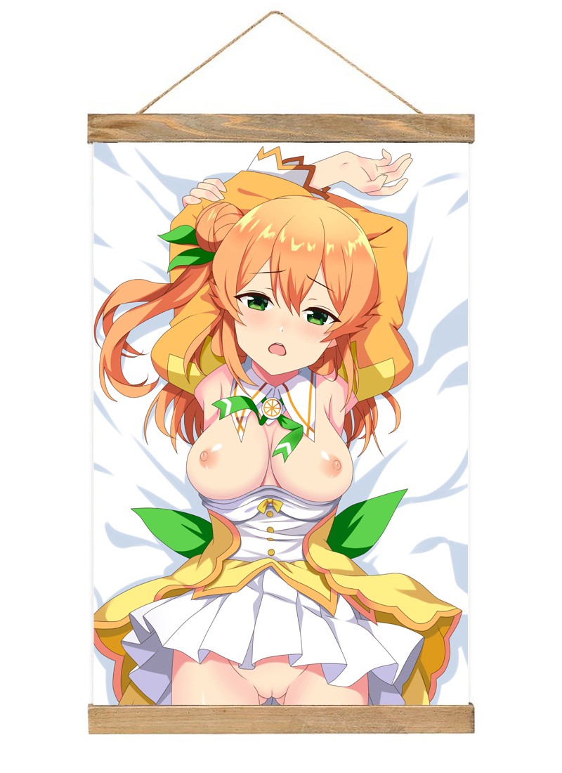 The Demon Girl Next Door Hinatsuki Mikan Scroll Painting Wall Picture Anime Wall Scroll Hanging Home Decor