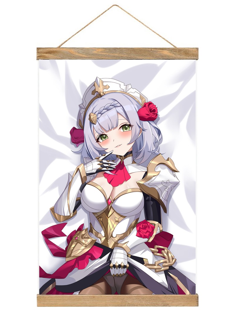 Genshin Impact Noelle-1 Scroll Painting Wall Picture Anime Wall Scroll Hanging Home Decor