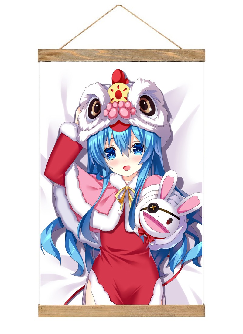 Date A Live Himekawa Yoshino-1 Scroll Painting Wall Picture Anime Wall Scroll Hanging Home Decor