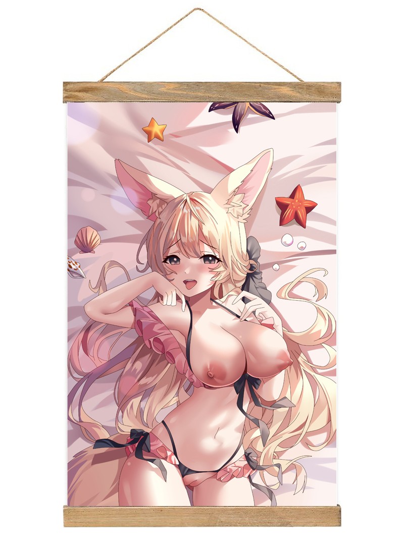 Virtual Youtuber-1 Scroll Painting Wall Picture Anime Wall Scroll Hanging Home Decor