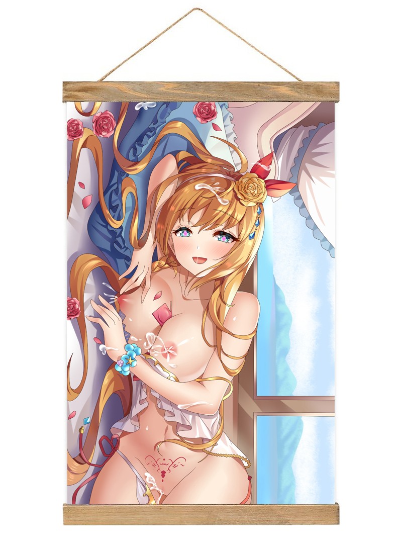 Princess Connect! ReDive Pecoline Scroll Painting Wall Picture Anime Wall Scroll Hanging Home Decor