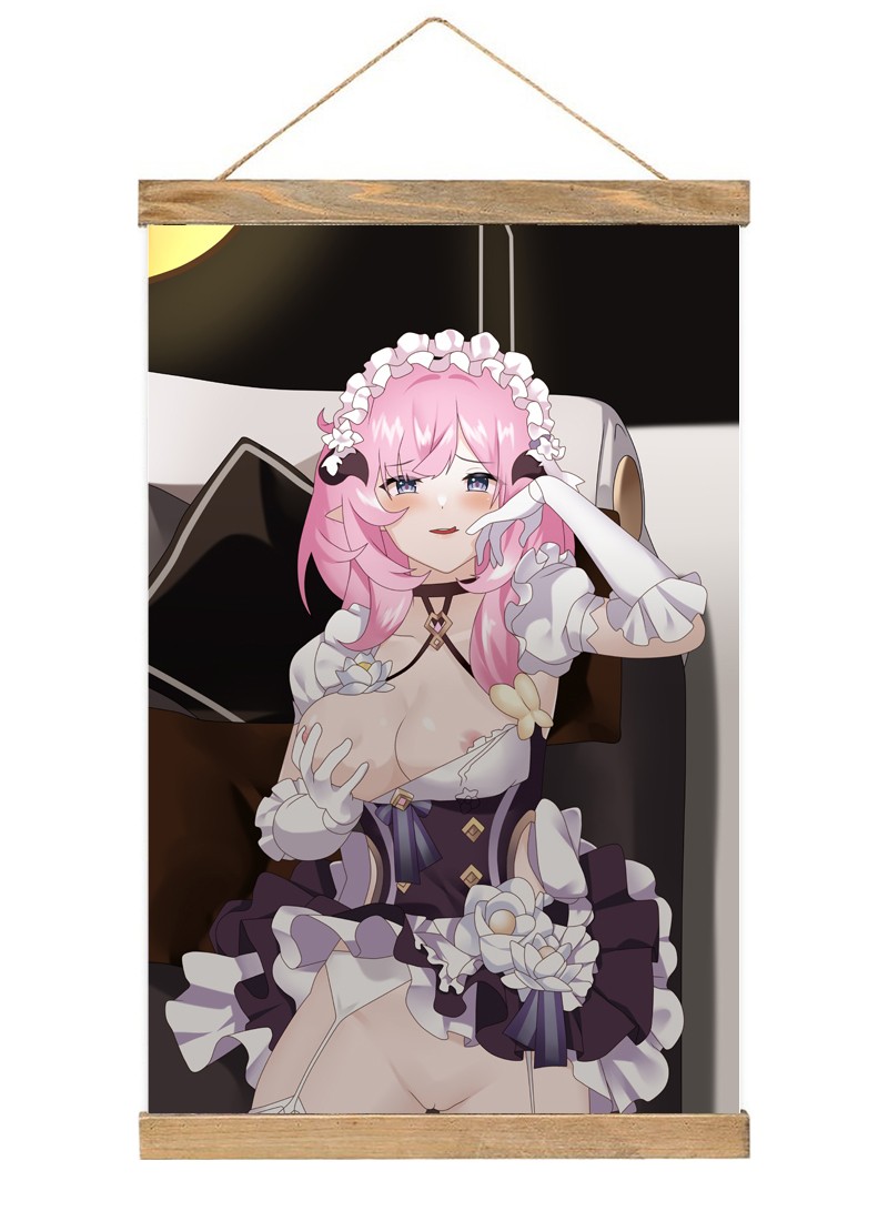 Honkai Impact 3rd Elysia-1 Scroll Painting Wall Picture Anime Wall Scroll Hanging Home Decor