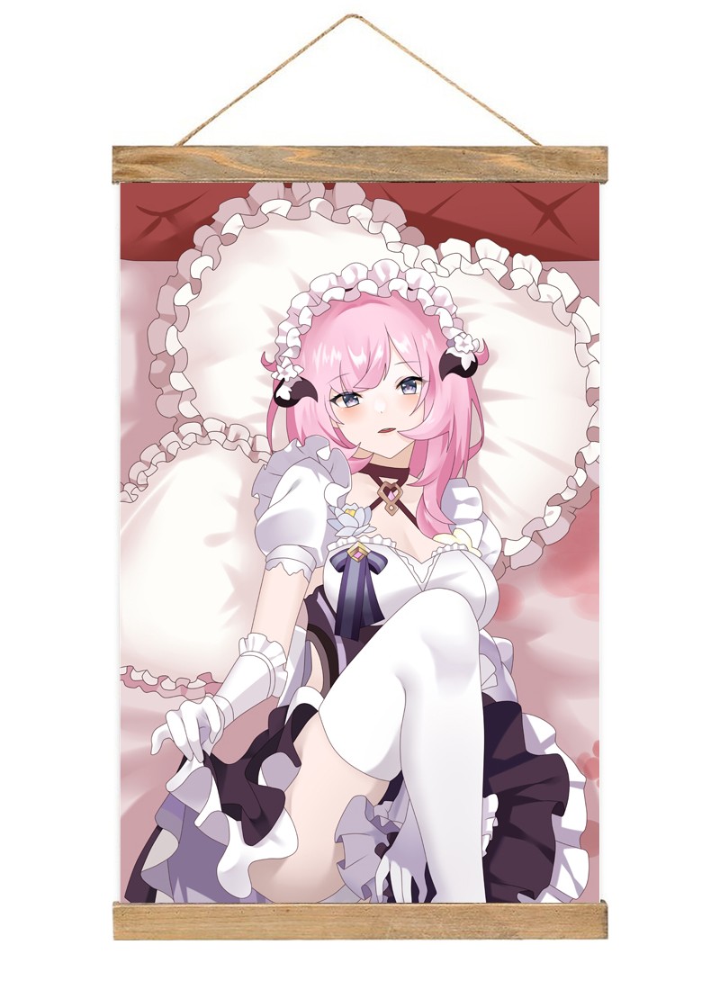 Honkai Impact 3rd Elysia-1 Scroll Painting Wall Picture Anime Wall Scroll Hanging Home Decor