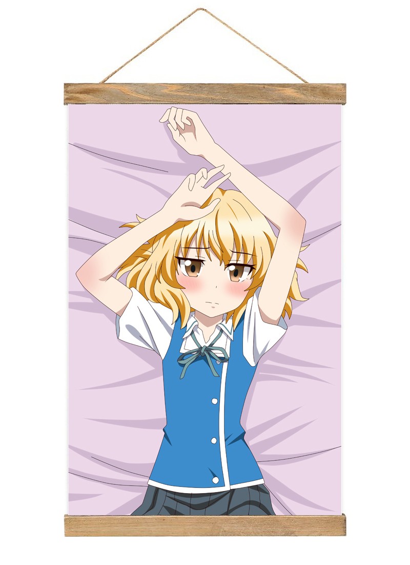 D-Frag! Roka Shibasaki-1 Scroll Painting Wall Picture Anime Wall Scroll Hanging Home Decor