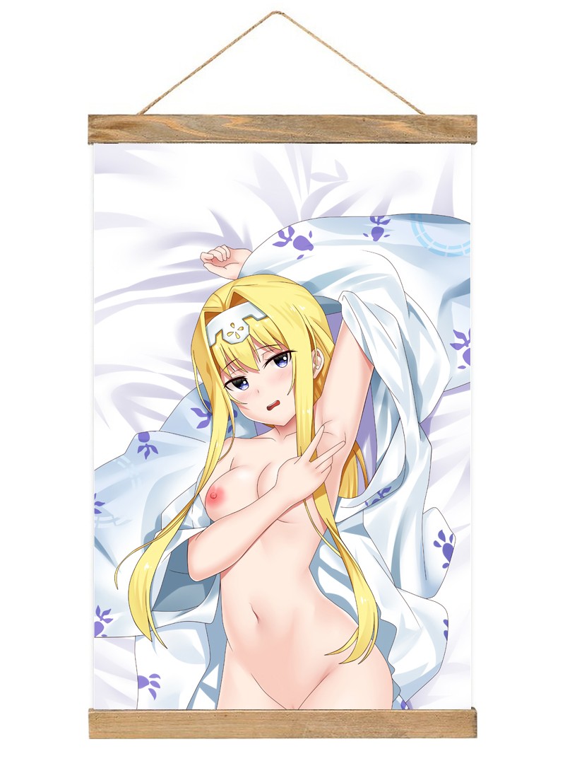 Sword Art Online Alice Zuberg-1 Scroll Painting Wall Picture Anime Wall Scroll Hanging Home Decor