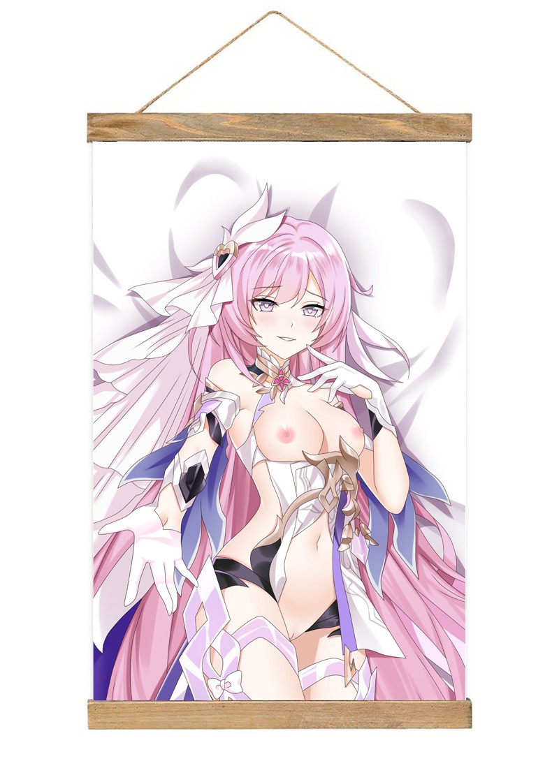 Honkai Impact 3rd Elysia-1 Scroll Painting Wall Picture Anime Wall Scroll Hanging Home Decor