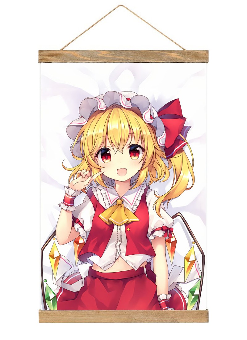 TouHou Project Flandre Scarlet-1 Scroll Painting Wall Picture Anime Wall Scroll Hanging Home Decor