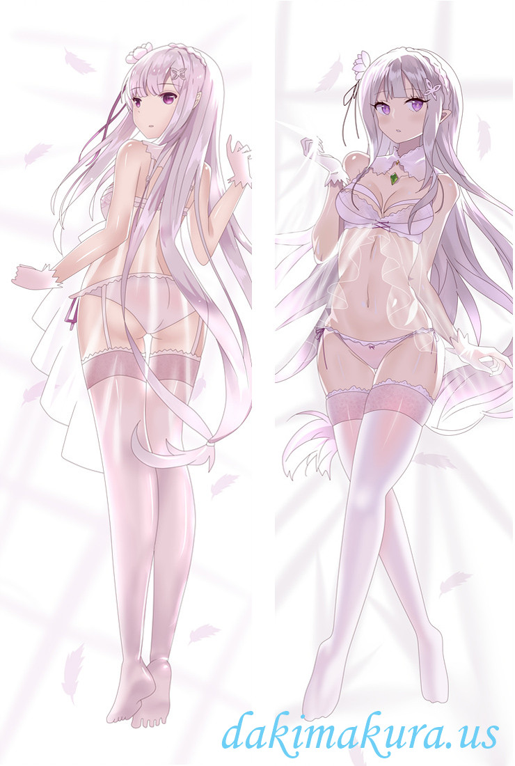 Emilia - Re Zero Anime Dakimakura Japanese Hugging Body Pillow Cover -  dakimakura love pillow for sale,buy waifu pillow online  [HGN-ARTS-ADS-77033] - $25.99